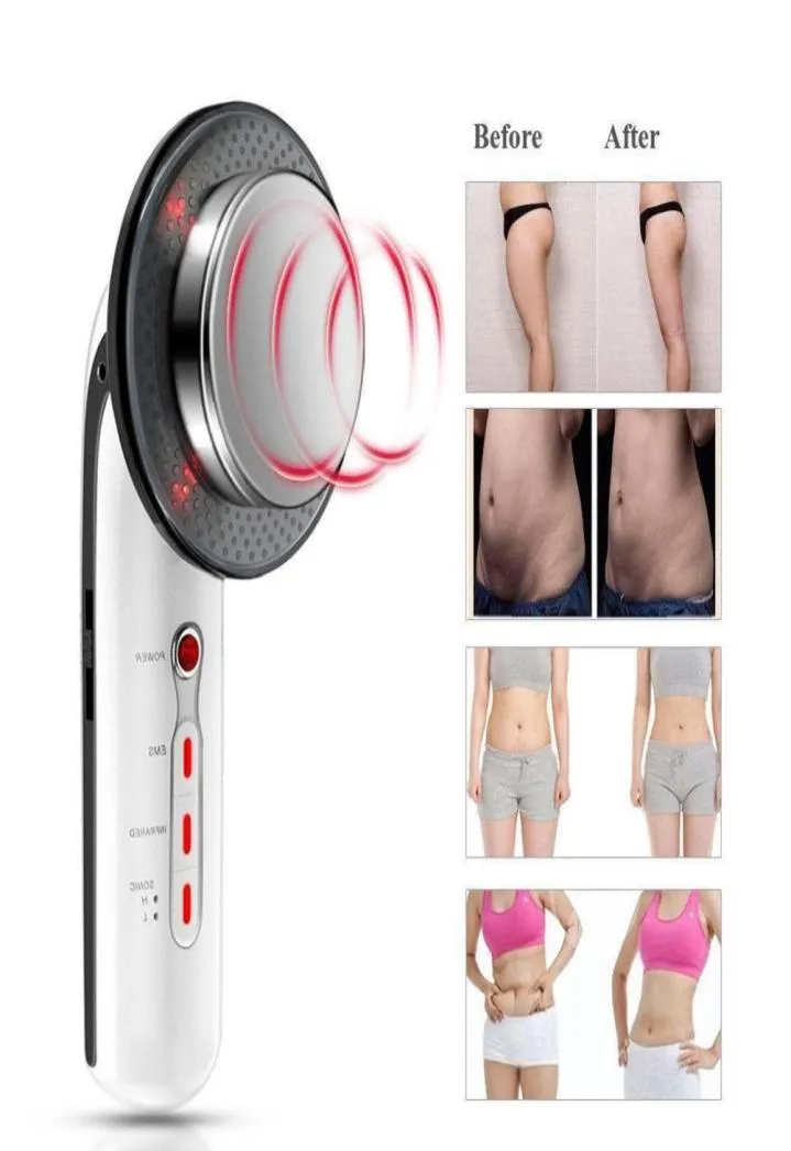 3 In 1 ultrasone cavitatie EMS Body Slimming gewicht anti-celluliet verlies Massager Vet Burner Galvanisch infrarood Ultra-therapie Tool6649757