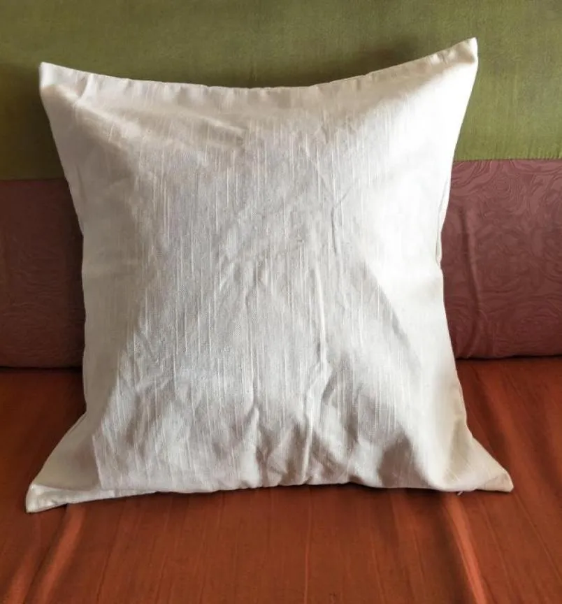 Pure Ramie Plain Natural Ivory Pillow Bus met verborgen zip voor doe -het -zelf Paintprint Blanco Ramie Pillow Clow Lip5478156