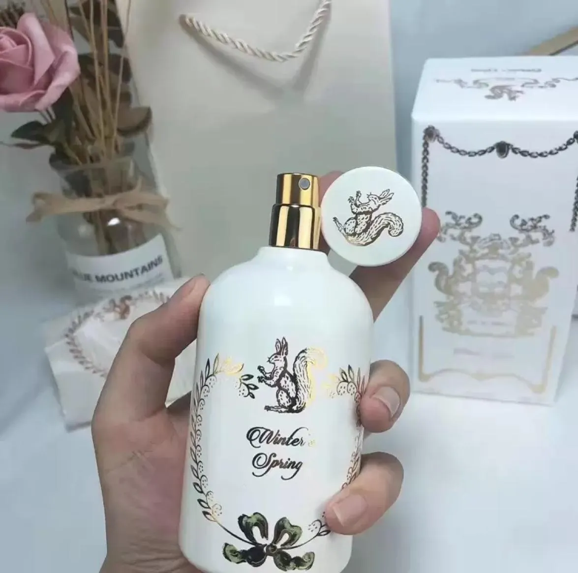 最新の最高品質の男の女性庭の香水100mlローズ聖歌のための歌Rhymph fragrance eau de long lasting lu5059186