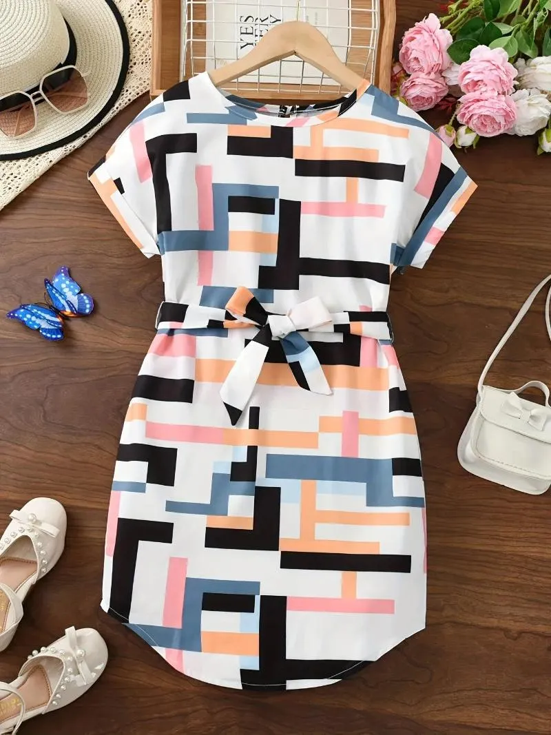 Mädchen Kleider Mädchen kalte Schulter Shirred Frill Trimm Rüschen Saum Prinzessin Kleid für Party Beach Urlaub Kinder Sommerkleidung