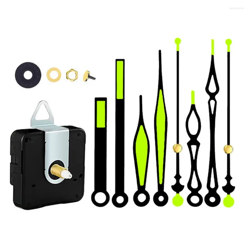 Väggklockor Klockmekanism Hands Kits Digital Night Light For Craft Frameless Home Decoration Repair Parts