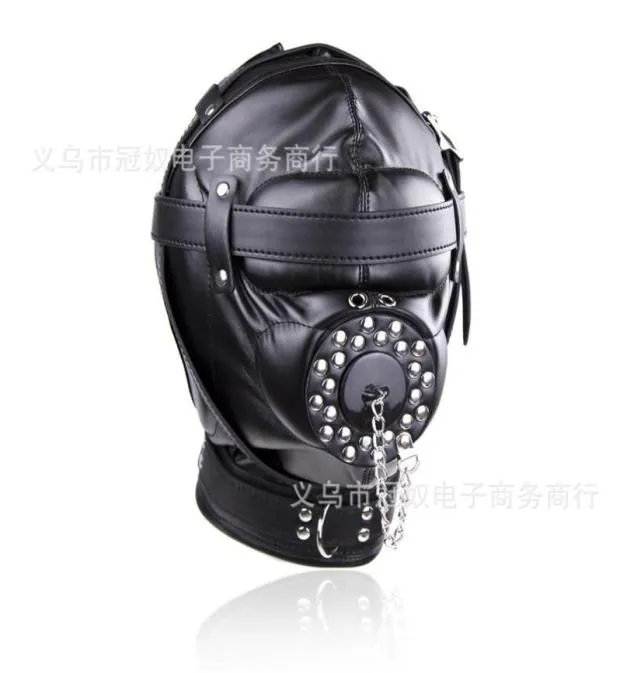 Mask Caps6 Locks Alternative Spielzeuge Fetisch BDSM -Beschränkungen Bondage Spielzeug Abnehmbares Mund Knebel Brille Fetisch Fantasy Sex Alternative S4136845