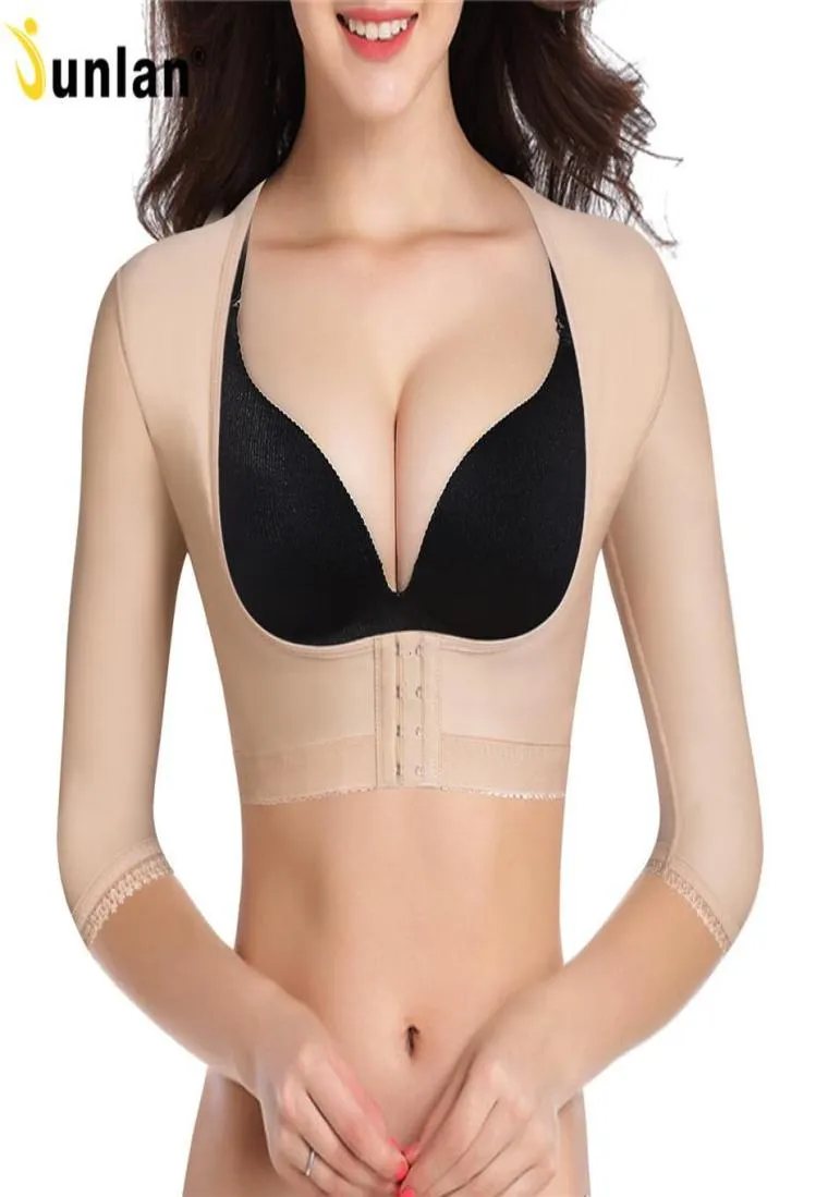 Junlan Femmes Armes Slimnming Shaping Tops pour le dos gras réducteur Crows Contrôle Contrôle Shapers High Elastic Buste Lisqueur Shapewear T200605616135