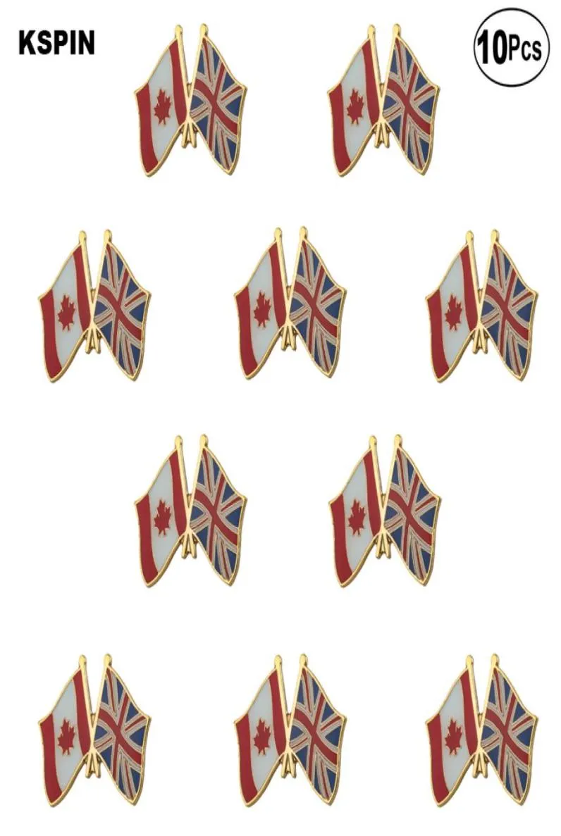 Canada UK FLAG LAPEL PIN PIN BAGGI BAGGI BACCIA PINS BADGI 10PC A un LOT3722807