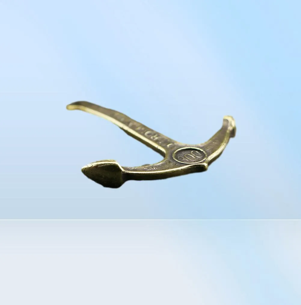 Pendientes de llavero de anclaje de cobre Anchors de barcos navales hechos a mano Llave llave llave de la llave del bolsillo del bolsillo del bolsillo de la llave de la llave de colgantes 2209114