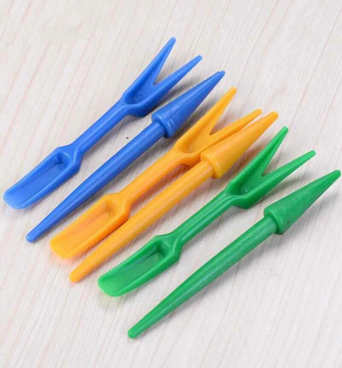 2PCSSet zaailing transplantatieapparaat Plant Plant Sabling Puller Succulenten Pot Hole Puncher Moving Tools Diy Zakka Fairy Garden Bonsai9808582