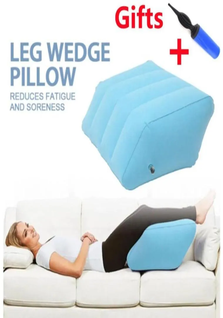 Almofado de cunha inflável macio para o céu de pernas Rest Cushion