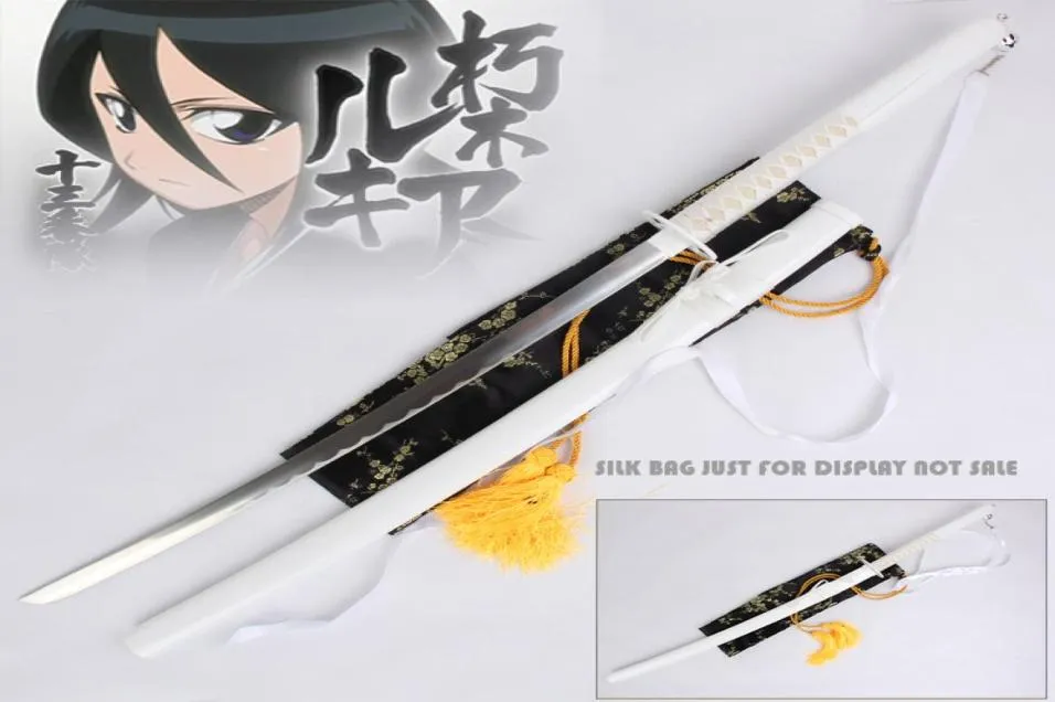 Festive Party Supplies Decoration Sword Rukia Kuchiki Sode Shirayuki Blade Real en acier inoxydable Bleach Anime Copslay PropSn6020073