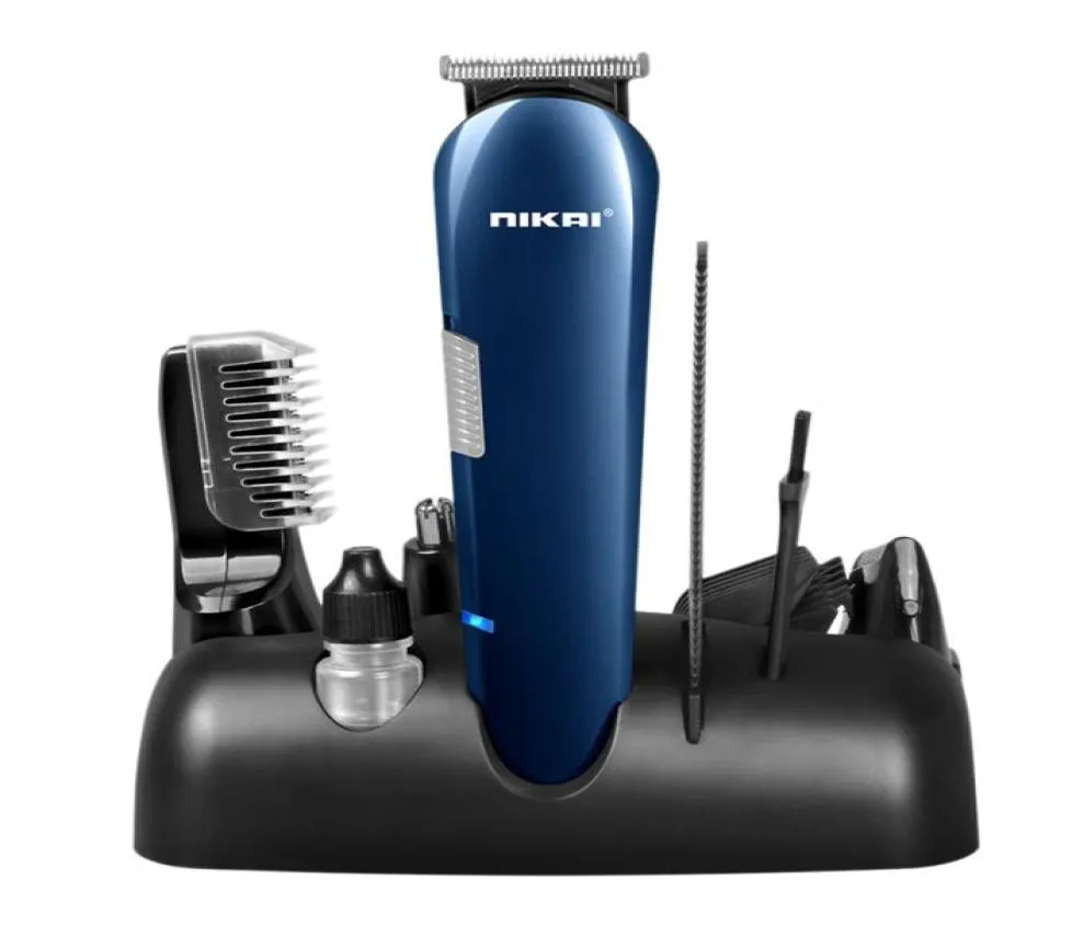 Nikai Nouveau kit de toilettage Rasoir électrique pour hommes Rasoir électrique rechargeable Trimer du rasoir à rasage de barbe Machine à nez 5610461