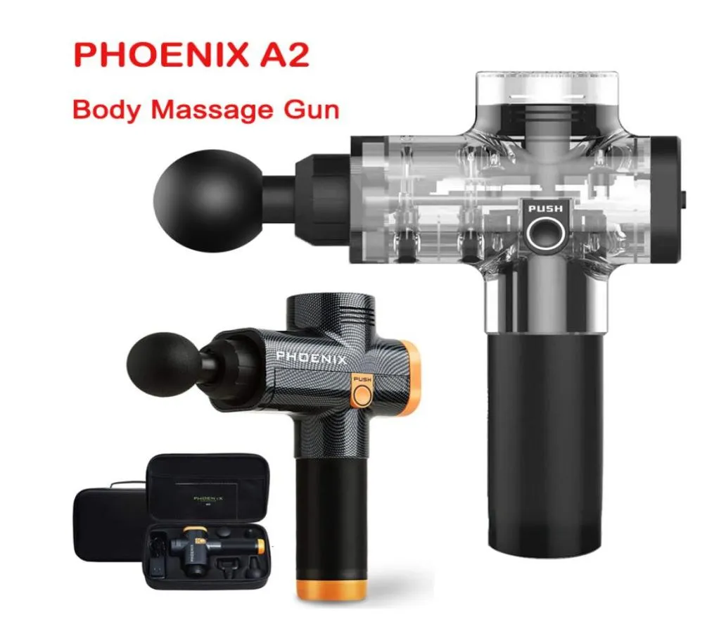 Phoenix A2 A2 Elektronisch massagegeweer Professionele lichaamsmassager Deep Muscle Massage Gun Massage Massage Ontspanning Gun Pijn Verlichting LY16434284