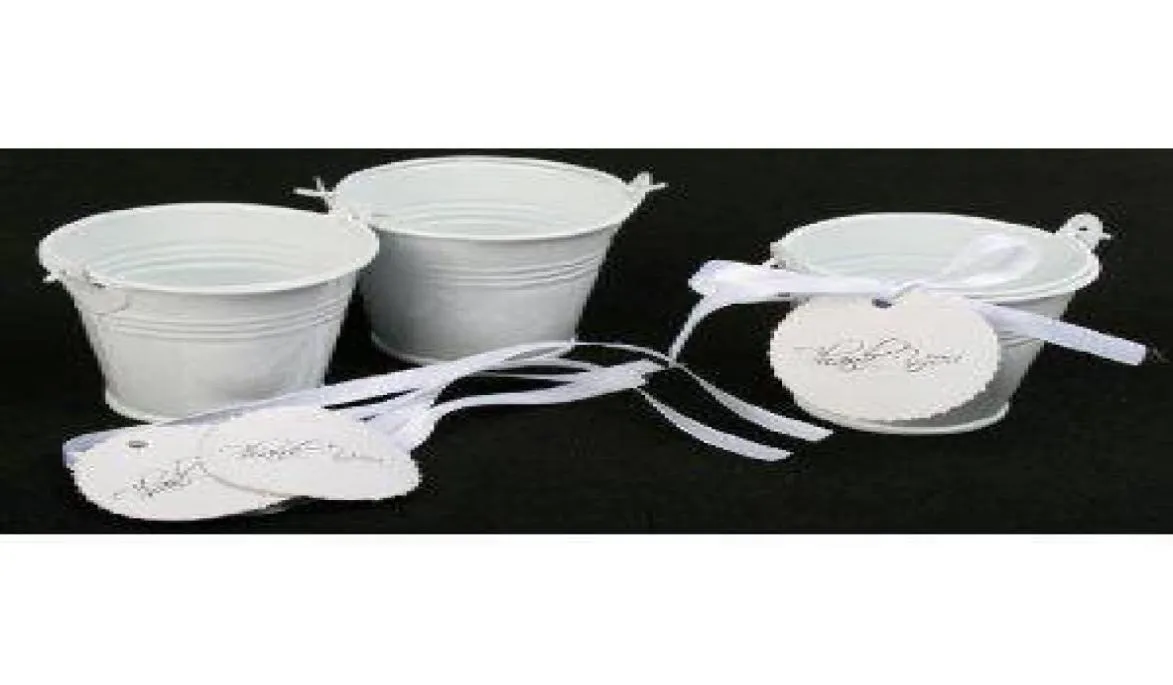 100pcslotwhite Mini Bucket Favors Tins Wedding Favors Tin Pilstin Candy Box Favors Tins9607634
