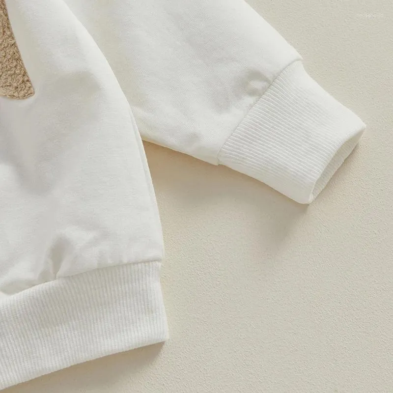 Zestawy odzieży txlixc swobodne maluch chłopców jesienne stroje 3D haftowane bluzy z długim rękawem