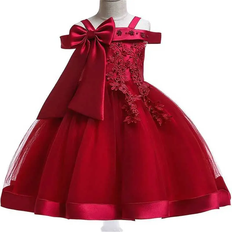 Robes de fille fleurison filles robe princesse de mariage robes de fête enfants