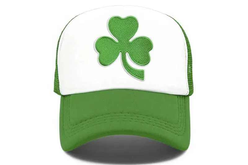 Shamrock Baseball Cap Mesh Back Adjustable St. Patricks Day  display picture 2