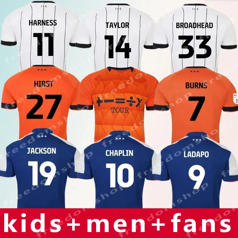 2023 Ipswich Town Soccer Jerseys Kit Burns Hirst 27 Burns 7 Broadhead 33 Luongo 25 Ball 12 Chaplin 10 23 24 Home Away 3rd Men Sets voetbal shirts shorts maillots kinderen