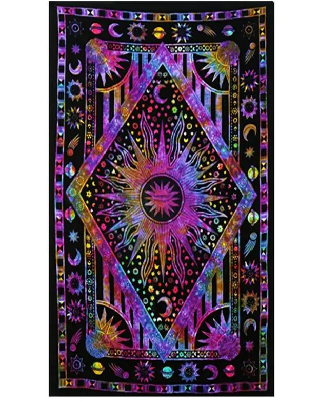 Mandala Hanging Tissu Tapestry Tapestry Fondry Mur Decoration Salon Carpet Sofa Touleau de Yoga Beach Towel7441301