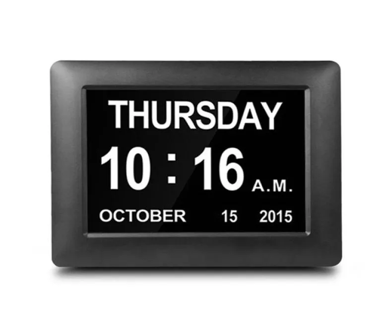 Digital Day Clock LED Calendario DEMENZIA DELLA DEMENZIA VISUALIZZARE TEMPO DATA ANNO ANNO MEMORIA PERDIZIO CLOCK CLOCK DIGNO DIGNO 5412092