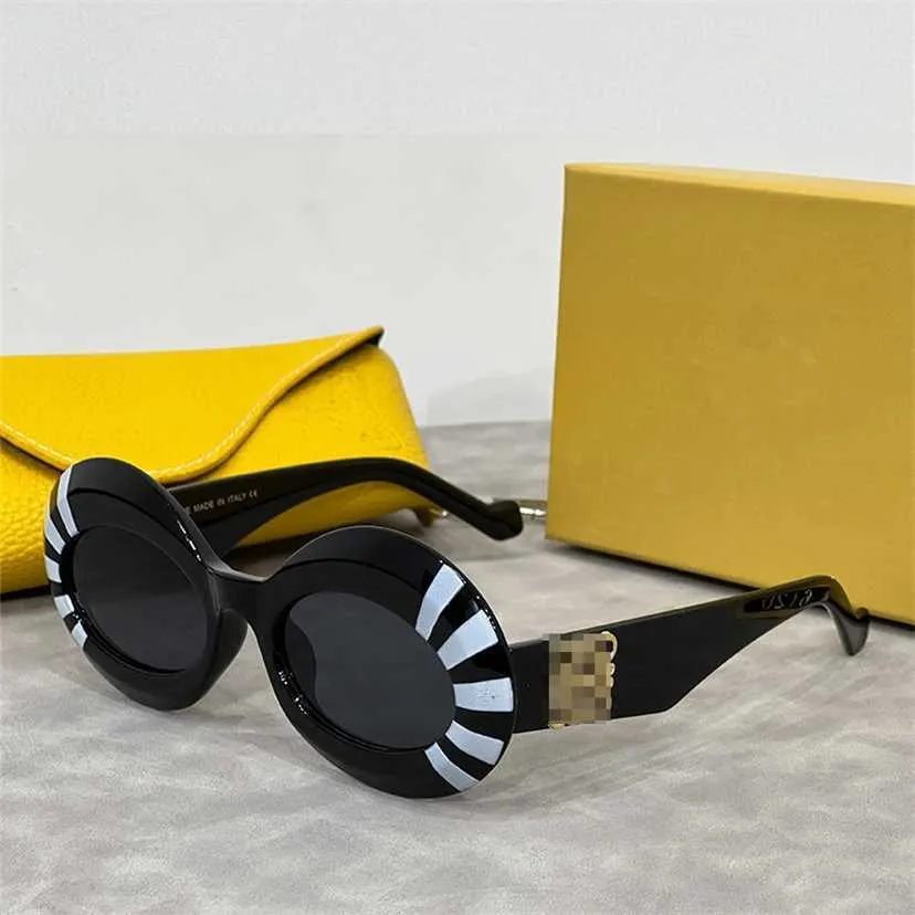 Lunettes de soleil designer 2024 Nouvelles lunettes de soleil Luo Yijia Cat Eye Butterfly Ins Même lunettes de soleil personnalisées