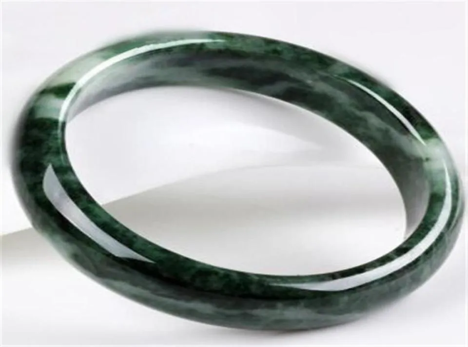 Bangle Natural Dark Green Guizhou Stone Bracelet Authentic Round Round Round Round Beautiful Dames039S Jades Jewelry15728975