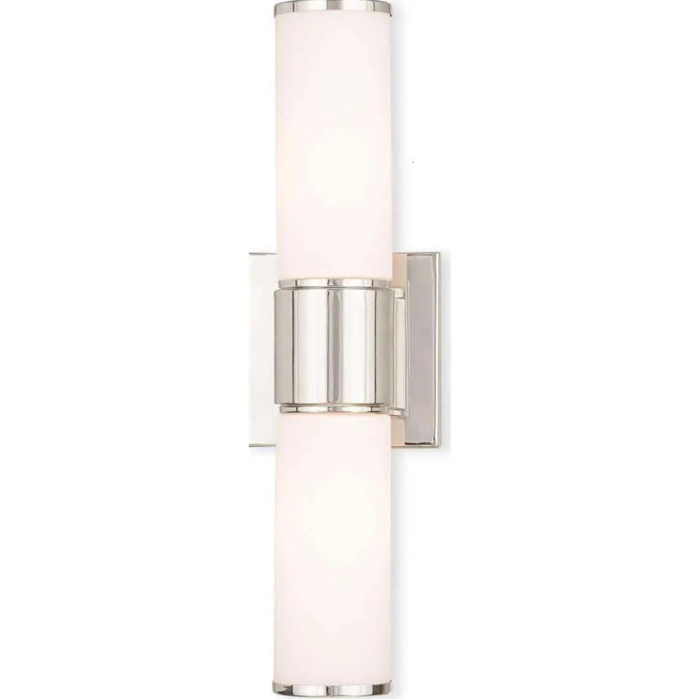 Livex 52122-35 Transitional Two Wall Sconce/Bath Light dalla collezione Weston con finitura nichel lucida - elegante ed elegante apparecchio di illuminazione per l'arredamento della casa.