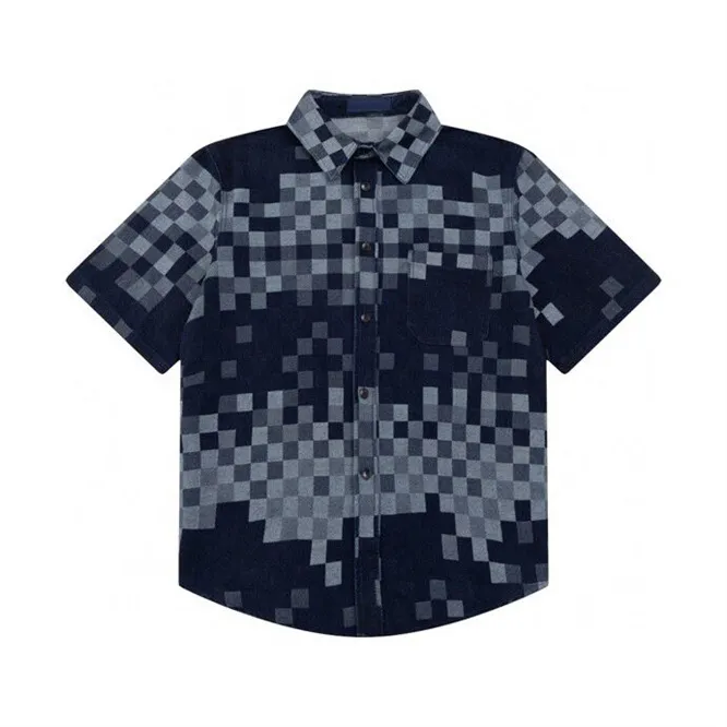 Men's Plus Teespolos New Premium Cotton Print Full Body Log TシャツラウンドネックパネルカラープルオーバーショートスリーブファッションストリートD44C3