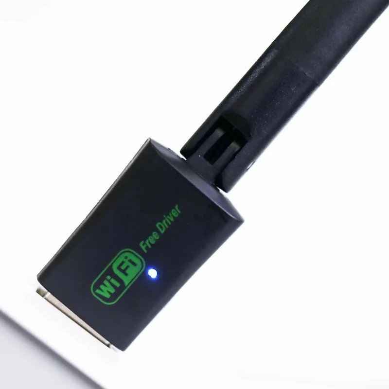RT5370 USB 2.0 150MBPS ANTENA WIFI MTK7601 CARTA DE REDE sem fio 802.11b/g/n Adaptador LAN com dropshipp de antena rotativa rotatável