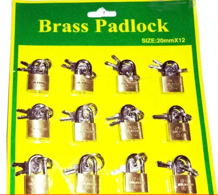 12 PCSLOT Mini Brass Landlock completo Multi Propósito Accesorios de equipo de esclavitud BDSM Toyadores de sexo fetiche en todo el mundo 8152646