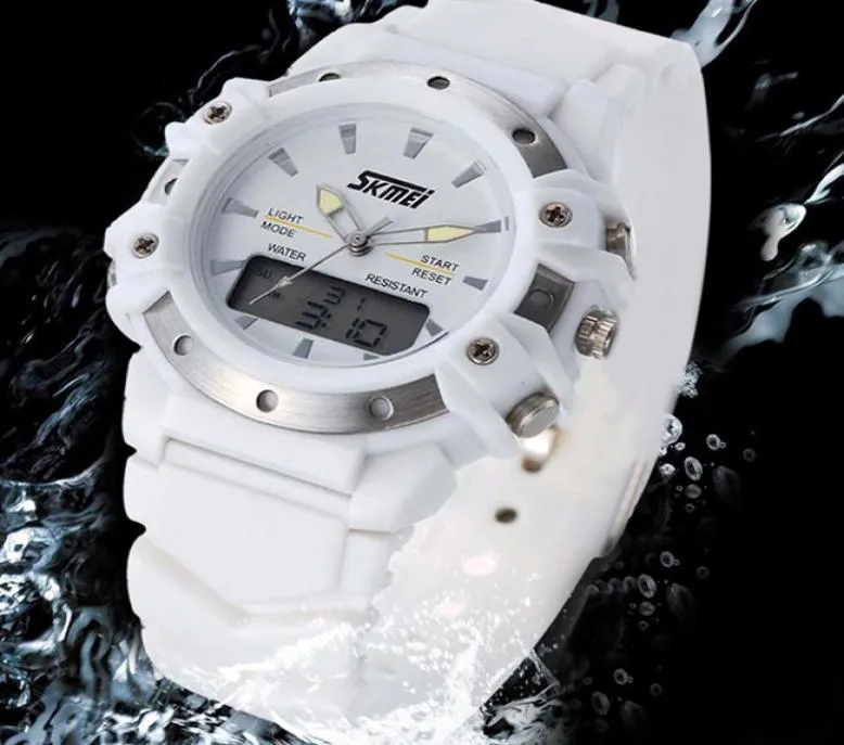 Double affichage montre skmei hommes women sports montres sportives étanche à quartz horloge de mode militaire robe multifonctionnelle wristwatche9365588
