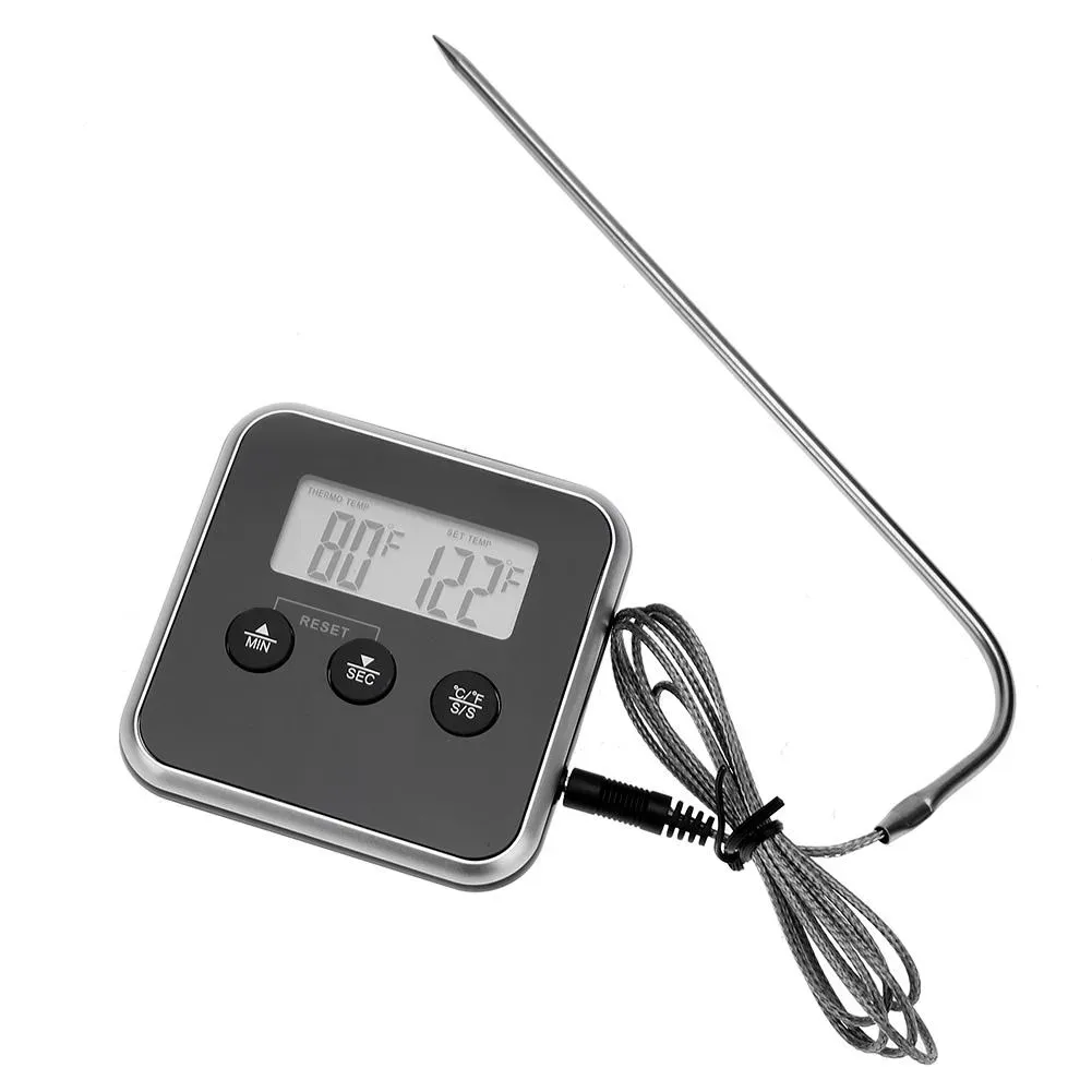 Strumento a temperatura LCD Sonda di termometro per alimenti digitali per accessori per sensori di olio d'acqua della carne cucina bbq di allarme di cottura TP11 LL