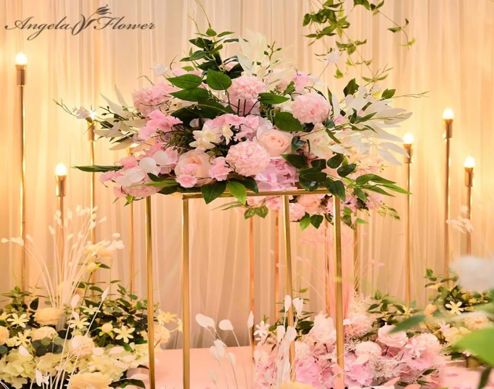 Dekorativa blommor kransar konstgjorda blommor pompom 40 cm bord mittpiece boll dekor bröllop bakgrund silk väg blommor blommig bo4099710