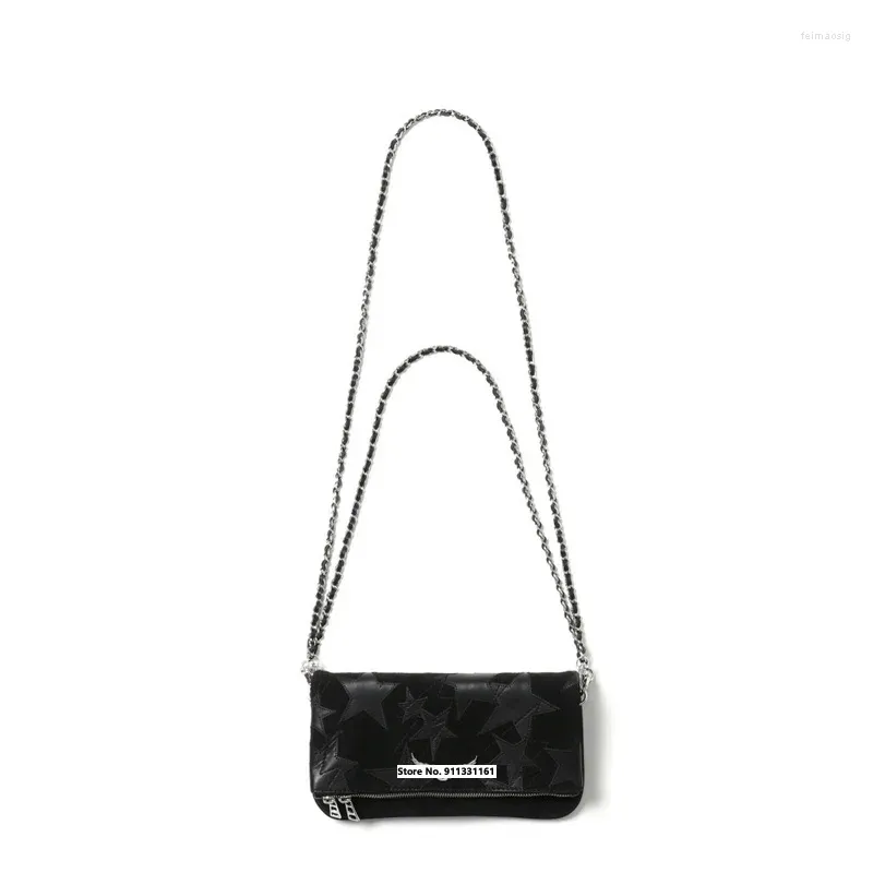 Schoudertassen baimida -stijl tas vrouwen bolso mujer crossbody cowhide wing decoratieve ketting sac de luxe handtassen voor