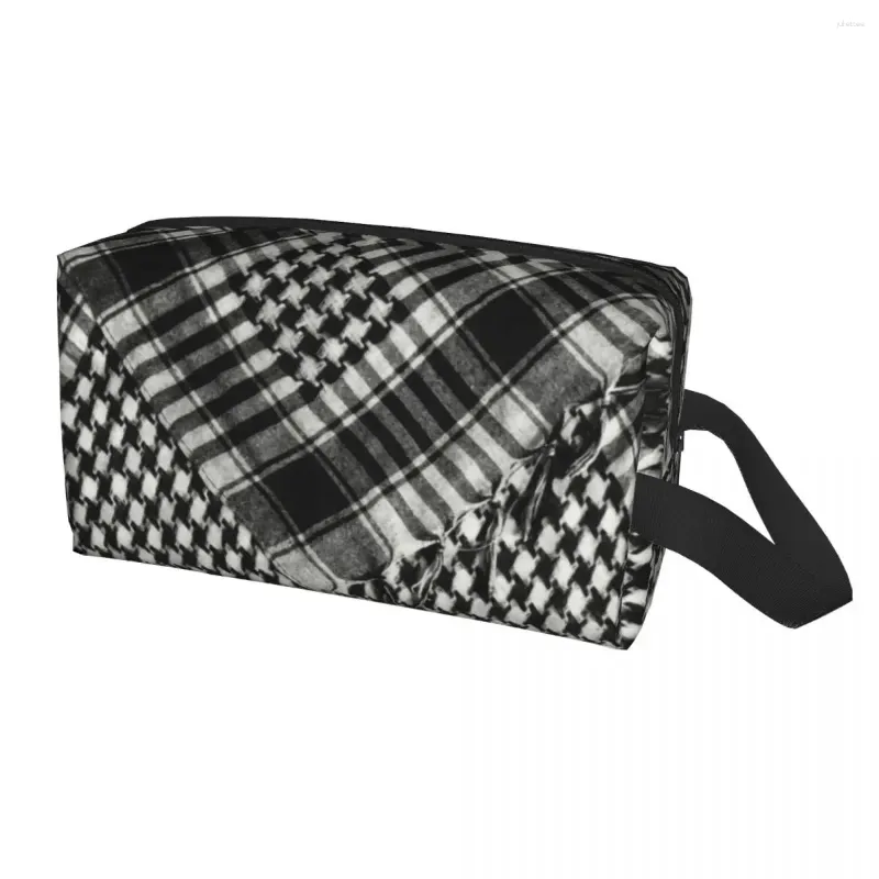 Cosmetische tassen Palestine Bandana Shemagh Toiletietas Vrouwen Palestijnse Arabisch Keffiyeh Patroon Make -up dame opslag dopp kit case