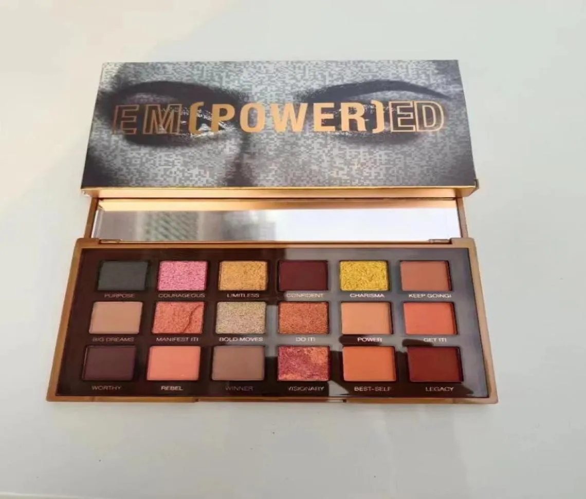 beauty makeup eyeshadow 18 colors EM POWER ED matte shimmer eyeshadow palette full size Mercury eye shadow cosmetics palettes5325141