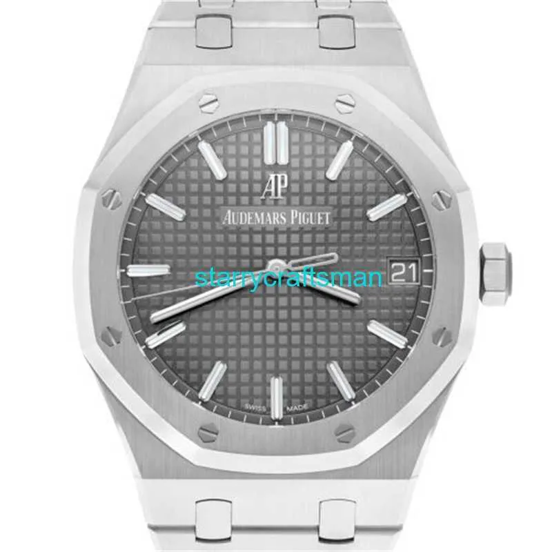 Montres de luxe APS Factory Audemar Pigue Royal Oak 41mm Grey en acier inoxydable 15500ST OO.1220ST.02 STMR