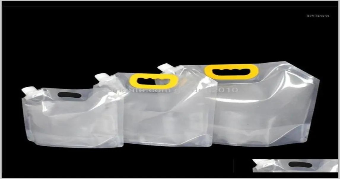 Bags Storage Housekeeping Organization Home Garden Drop Lieferung 2021 1DOT52DOT55L Standup Plastik Plastik Getränk Bag Spout Beutel für 2372246