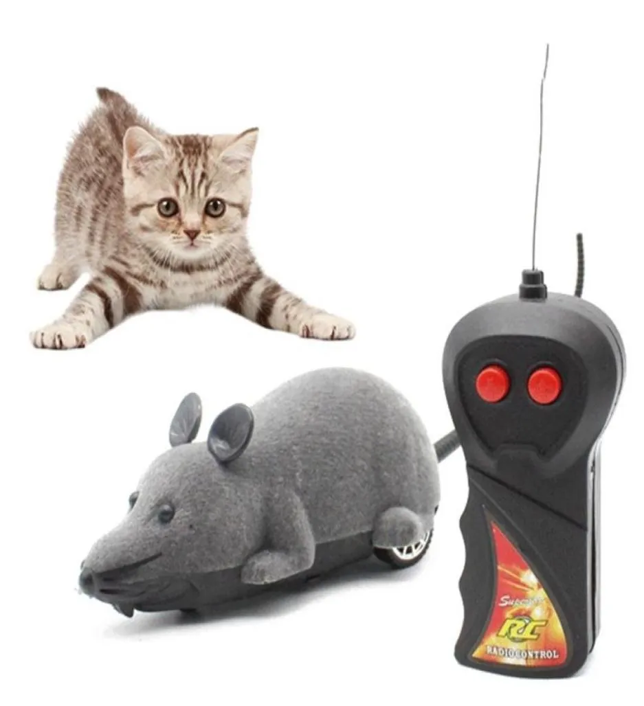 猫のおもちゃかわいいジュエットチャット現実的な小さなマウスのおもちゃリモコンペットマウスのための面白いガトス用品3009909