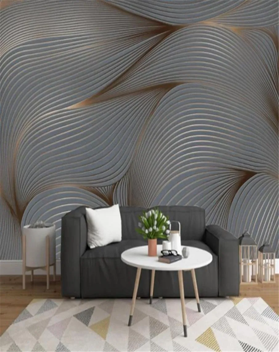 Korting voor goedkope wallpaper geometrische abstracte lijn digitale decoratieve hd decoratief mooi wandpapier7659860