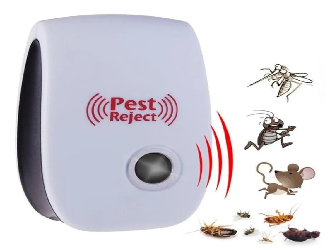 Ultrasone plaag verwerpen Repeller Control Electronic Pest Repellent Mouse Rat Anti Rodent Bug Cockroach Mosquito Insect Killer3761816