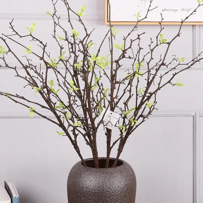 Decoratieve bloemen Simulatie Droog Vine kunstmatige planten groene bladboom tak diy nepbladeren kerst huis tuinkamer decor