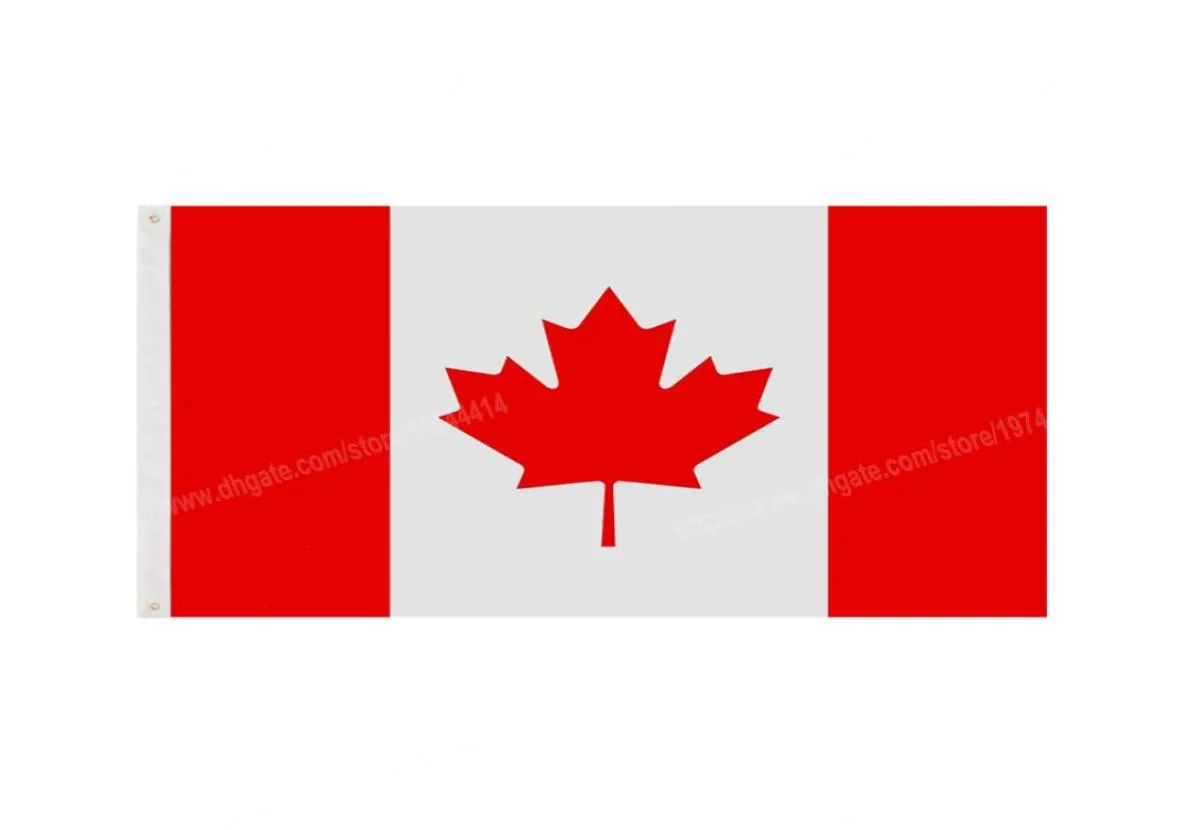 Flagi Kanady Krajowy baner poliestrowy Latający 90 x 150 cm 3 5 stóp Flaga na całym świecie na całym świecie można dostosować 5340899