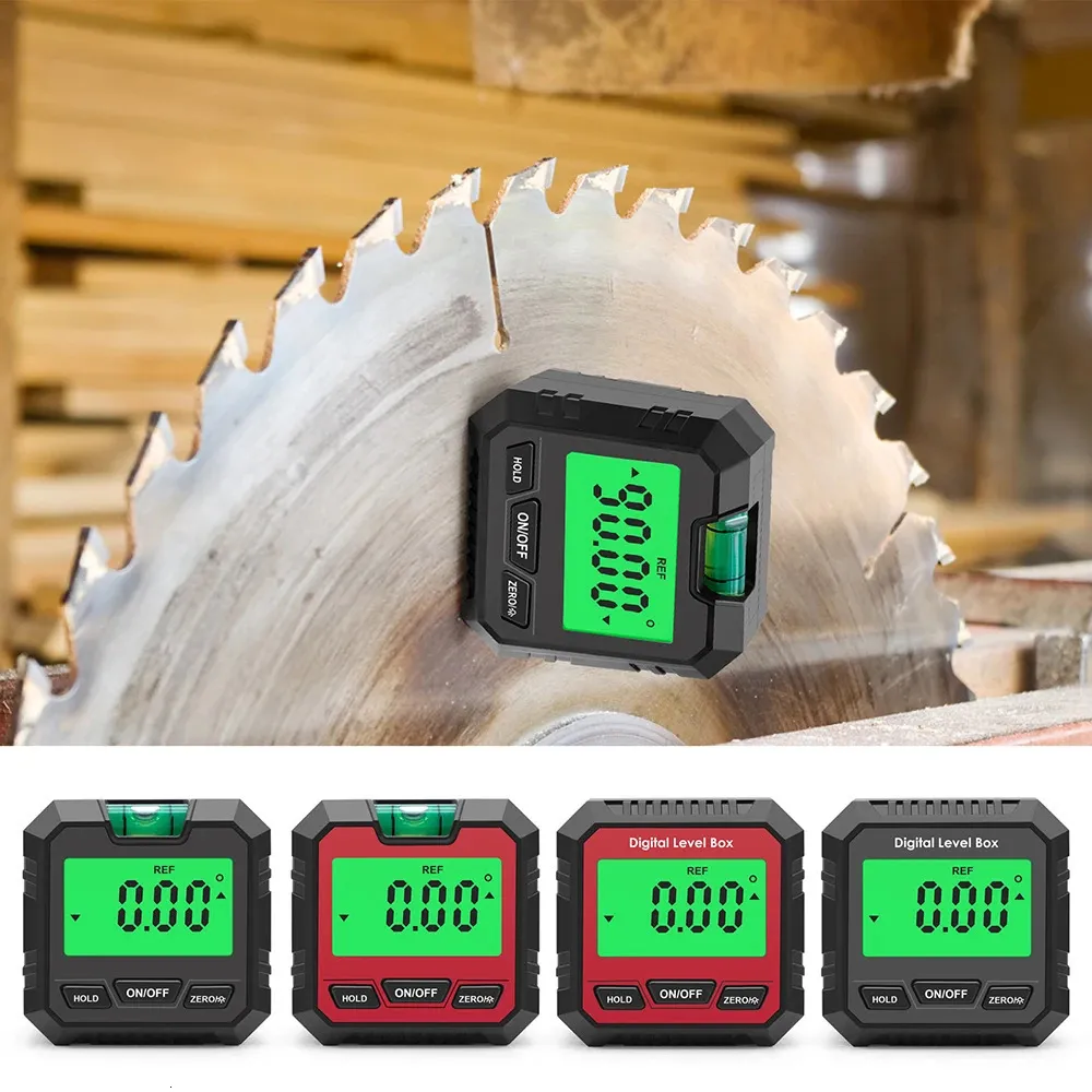 Digitale niveau doosgrijphoek hoekzoeker 90 graden niveau maeter schuine meter inclinometer met magnetische achtergrondverlichting 240429