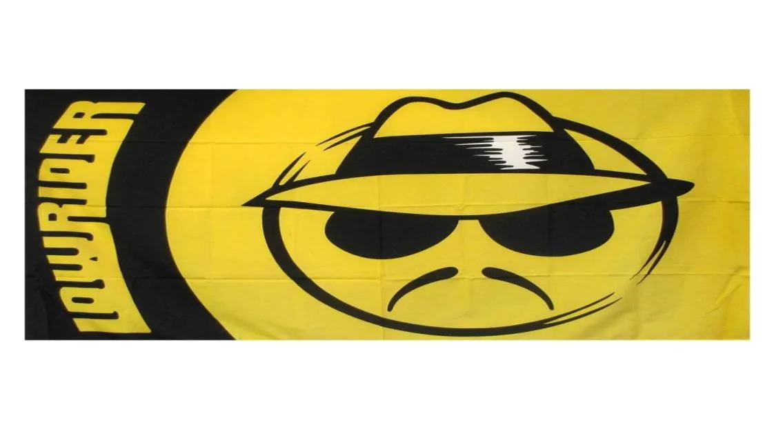 Low Rider Yellow and Black Flag 3x5ft Printing Polyester Club Team Sports Indoor met 2 messing doorvoertalen3399374