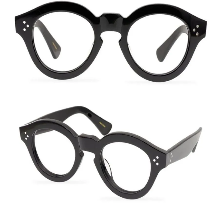 Männer optische Brille Rahmen Marke Dickes Spektakelrahmen Vintage Mode Round Eyewear für Frauen die Maske handgefertigte Myopia Brille1508879