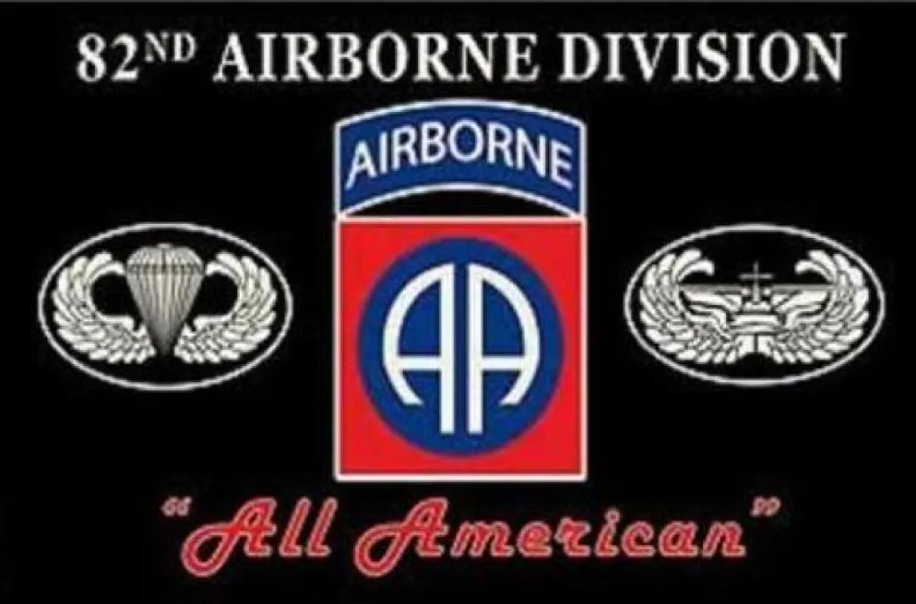 Esercito americano 82nd Divisione aviotrasportata All American Flag 3ft x 5ft Polyester Banner volando 150 90 cm Flag personalizzato UA59213660