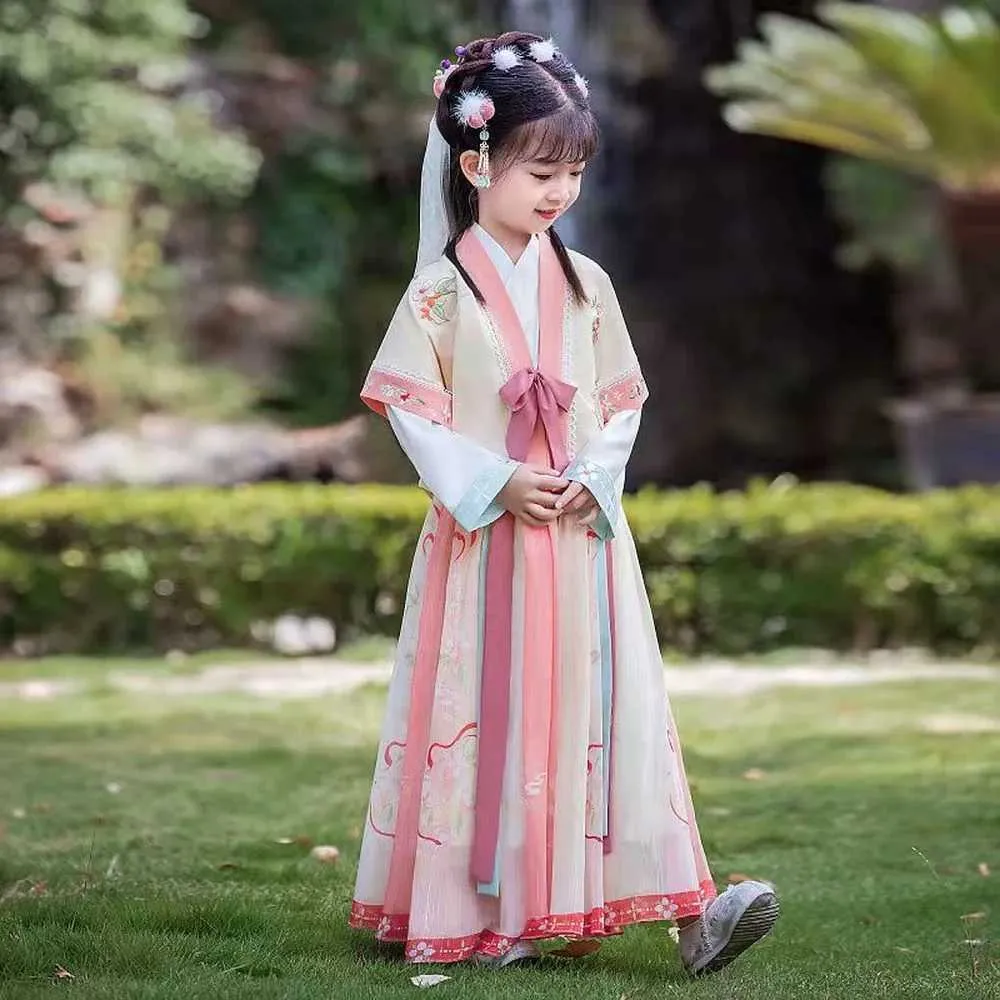 民族服中国の女の子ハンフドレスキッズフォトグラフィークリスマスヴィンテージ子供古代の妖精プリンセス伝統的なタングスーツコスプレ