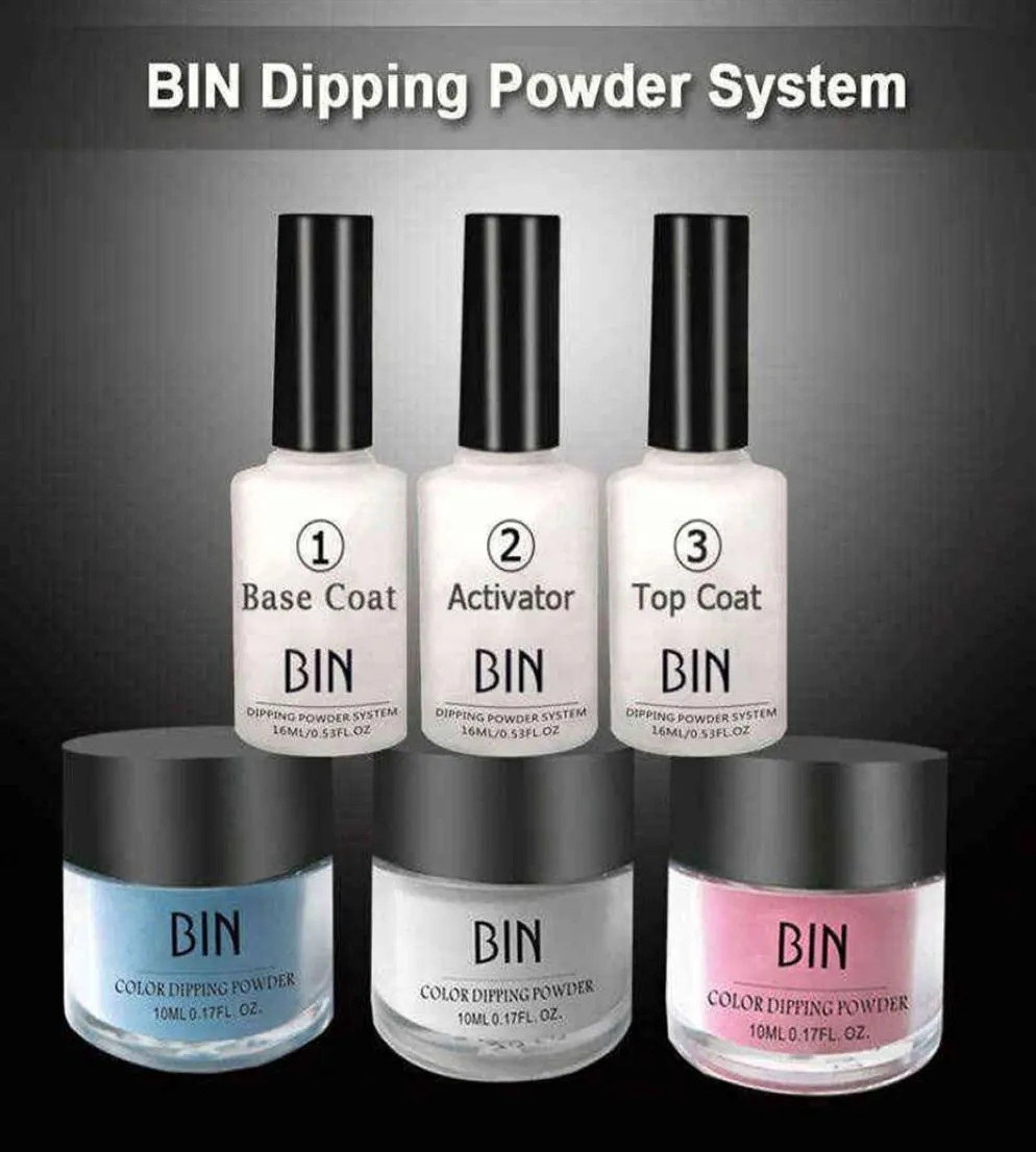 6in1 Dipping Powder Top Base Coat Activator Kit Dip System No Uv Light Needed Fast Dry Dip Powder Nails Starter Kit298W7448339