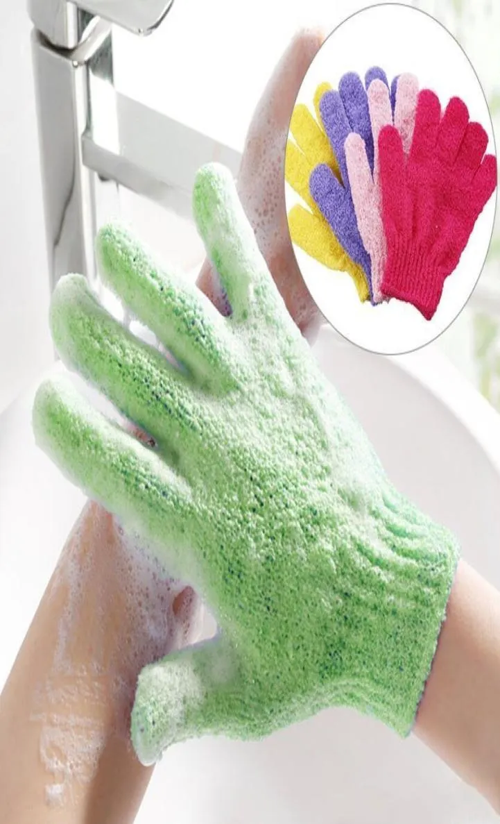 Hud Bath Shower Wash Cloth Shower Scrubber Back Scruby Exfoliating Body Massage Sponge Bath Gloves Fuktande spa -hudduk FY77458840