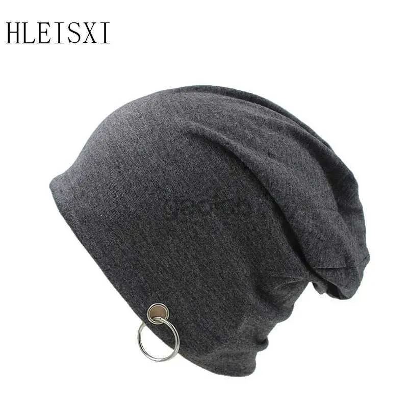 Beanie/Kafatası Kapakları Üst Moda Kadınlar Sonbahar Sıcak Beanies Kafatasları Sıradan Erkekler Kalça Hoop Yetişkin Yumuşak Gorras Yeni Stil Şapkalar Bonnet Satış D240429