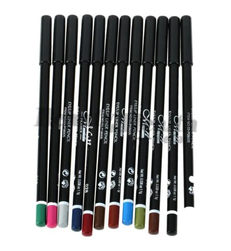 1Set Pencil Pen 12 Colori set cosmetico eyeliner Eye Lip Liner Mayebrow 1653502