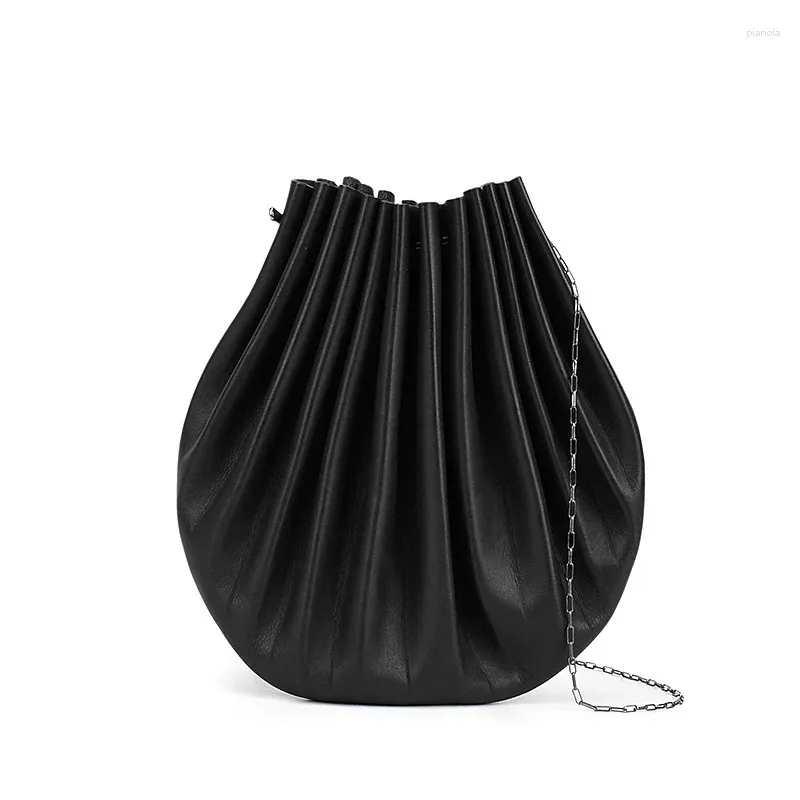 Bolsa 2024 Fashion Fashion Black Handbag Black Messenger Chicas de cuero Cossbody Daily Crossbody Lady Rerto Money Teléfono